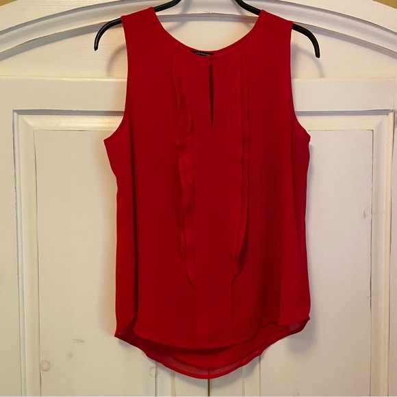 Ann Taylor Sleeveless Blouse - Red - Picture 2 of 11